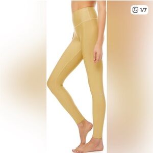 Alo Yoga Honey Yellow High Waist Leggings